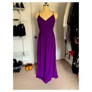 Plum maxi dress